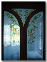 Laminated glass, V grooved glass, 