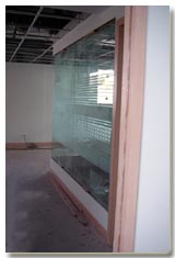 Laminated glass, V grooved glass, 