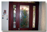 Laminated glass, V grooved glass, 