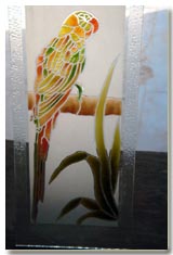 Laminated glass, V grooved glass, 